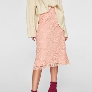 Zara lace skirt NWOT